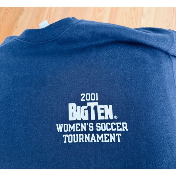Champion Big Ten Women's Soccer Tournament 2001 Navy Blue XL Excellent Vintage - Picture 2 of 10